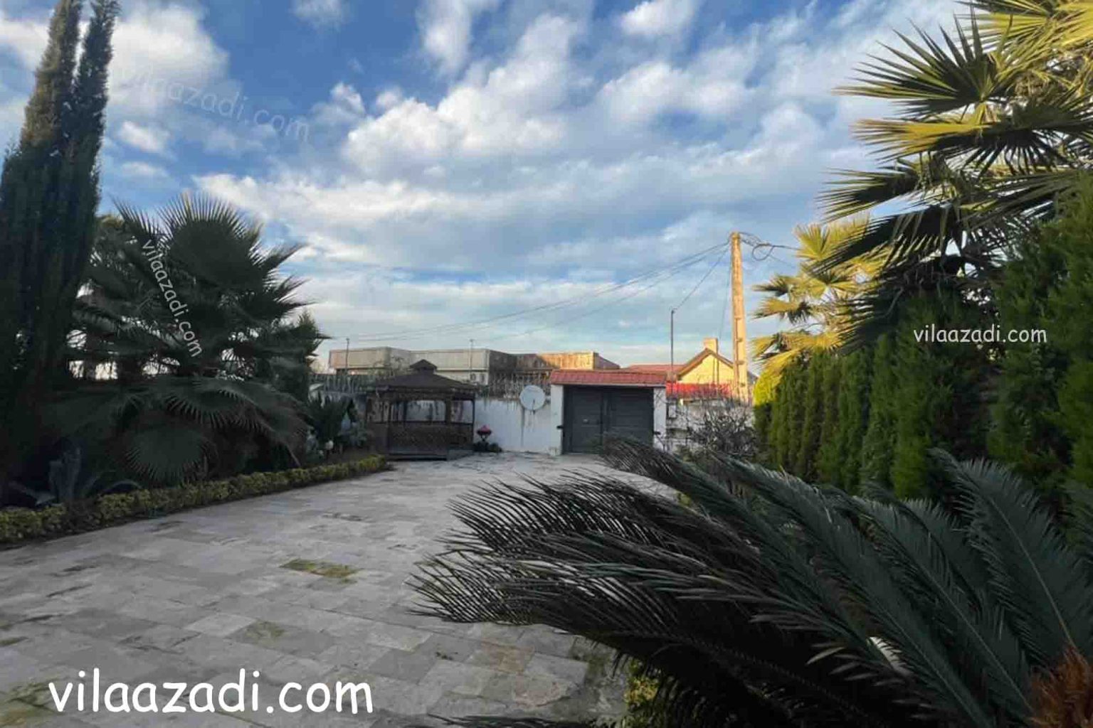 ویلای فلت مدرن 500 متری محمودآباد - نمای حیاط